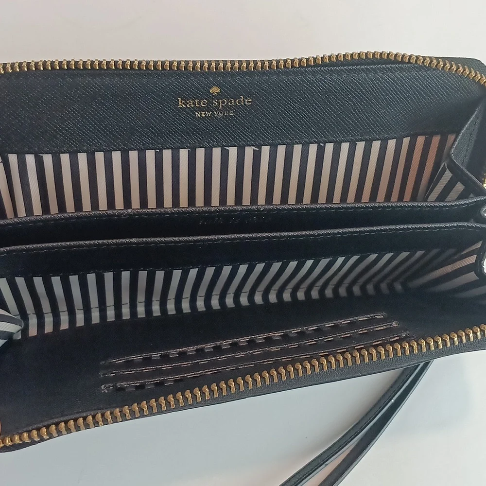 Kate Spade Womens Newbury Lane Black Wallet / Wristlet